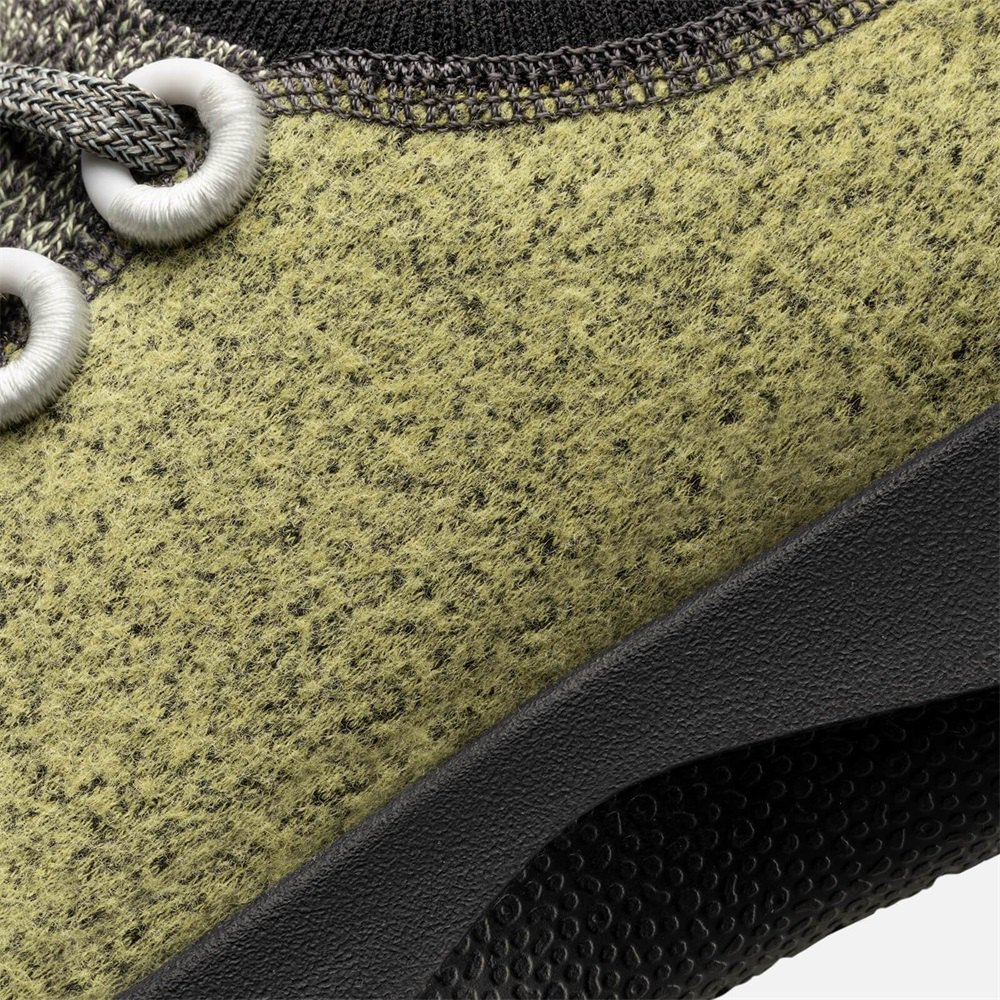 Allbirds Men\'s Wool Dasher Mizzles - Running Shoes Olive/Black - XRG903456